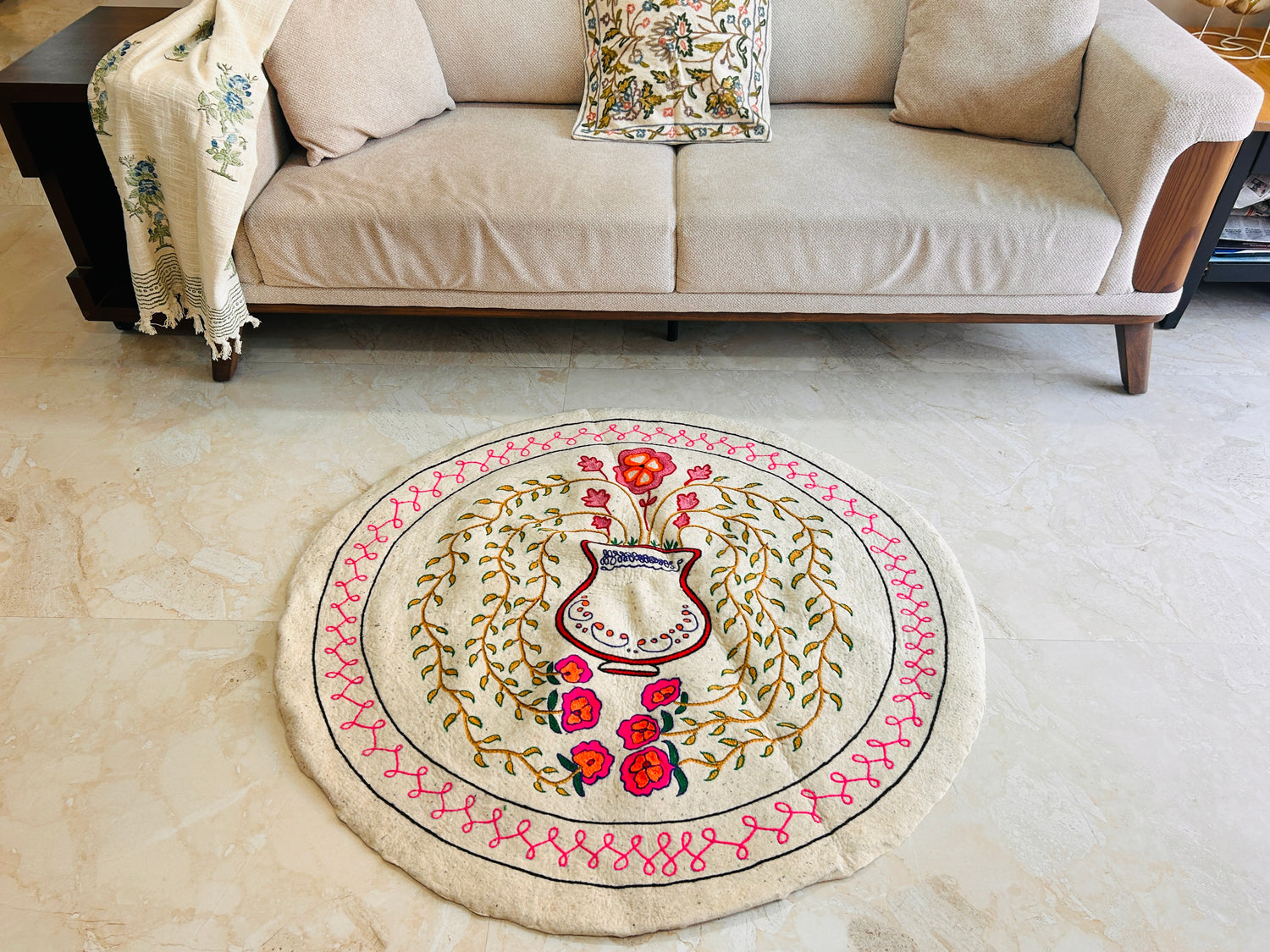 Round Rug - Dhoop Chaaon