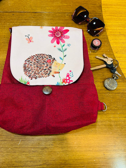 Prickly Porcupine  Backpack Bag