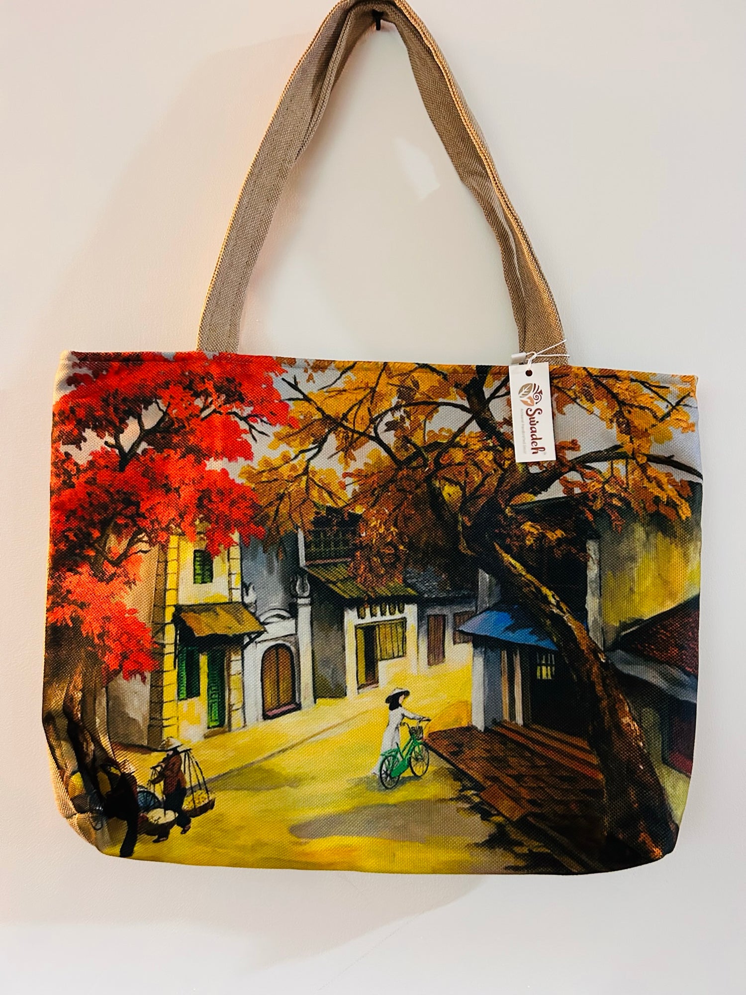 Scenery in Stiches Tote Bag