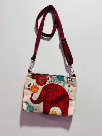 Tusker Tapestry Sling Bag