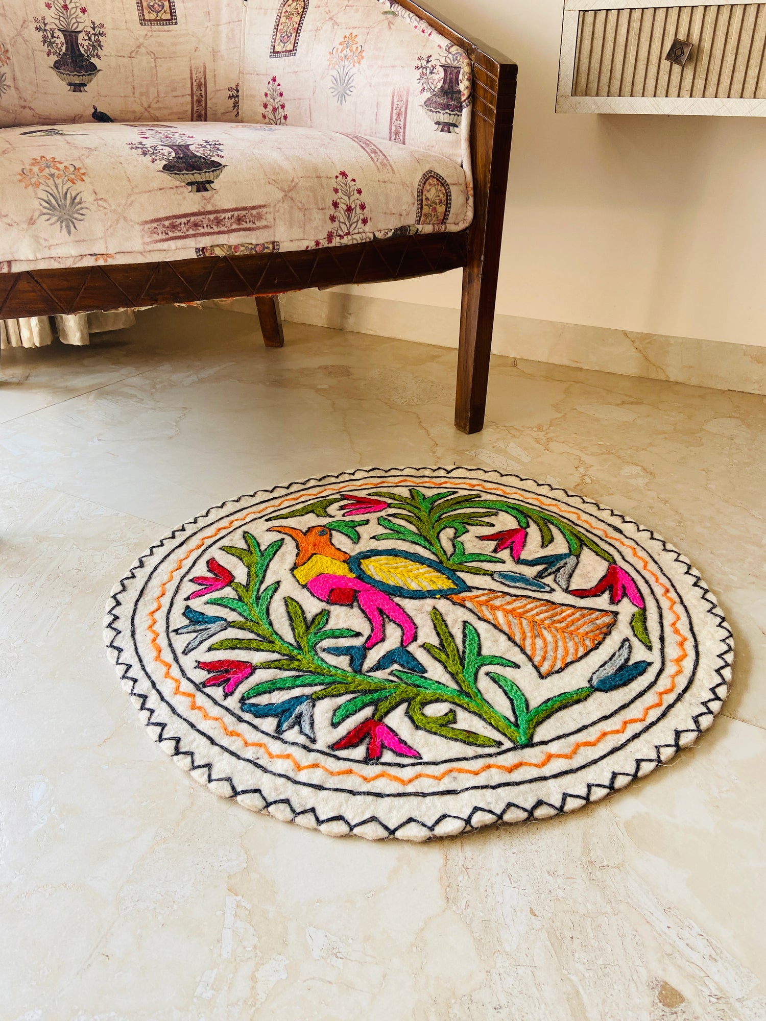 Round Rug - Mayur Chakra