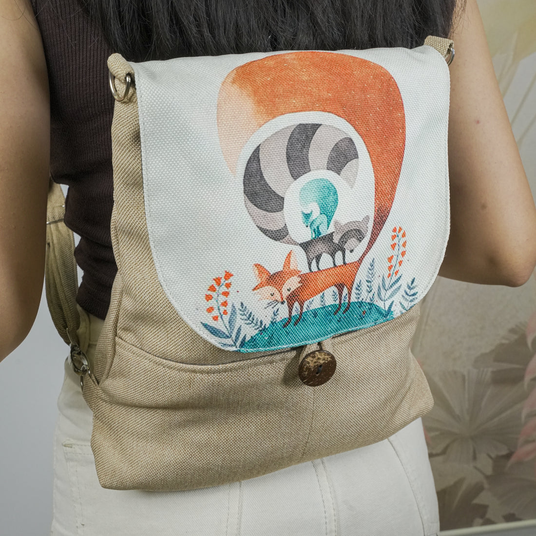 Rustic Fox Backpack Bag