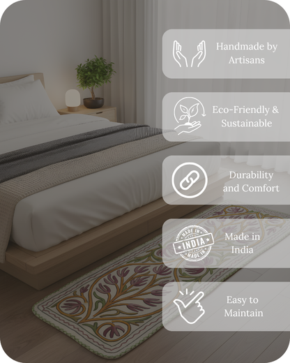 Bedside Runner - Alpine Flora