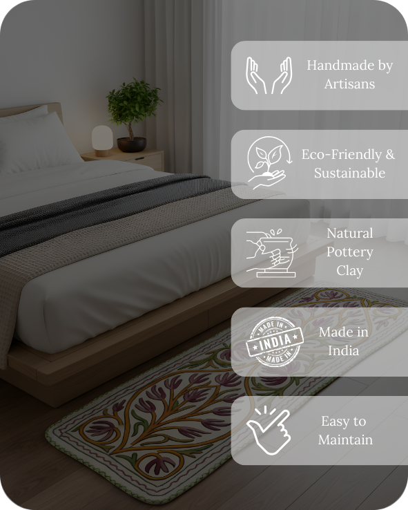 Bedside Runner - Alpine Flora