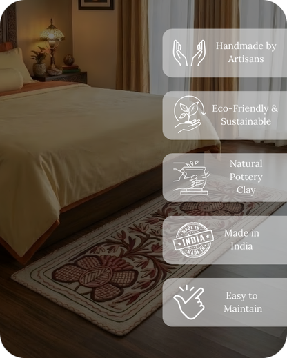 Crimson Nest- Bedside Runner