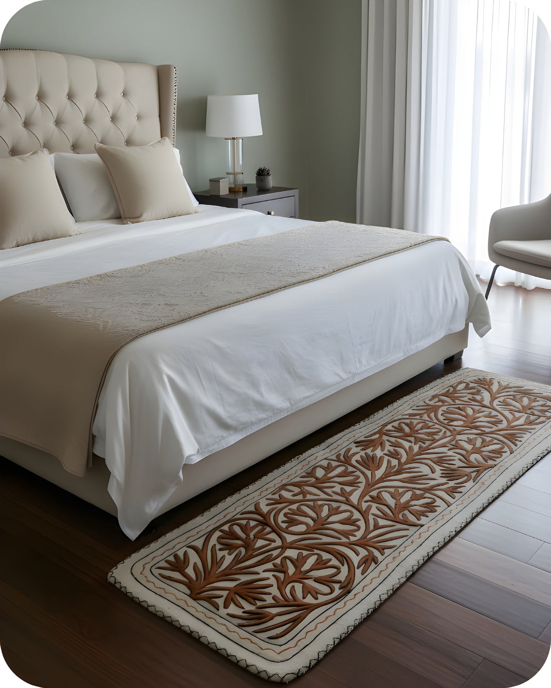 Bedside Runner - Earthy Hues